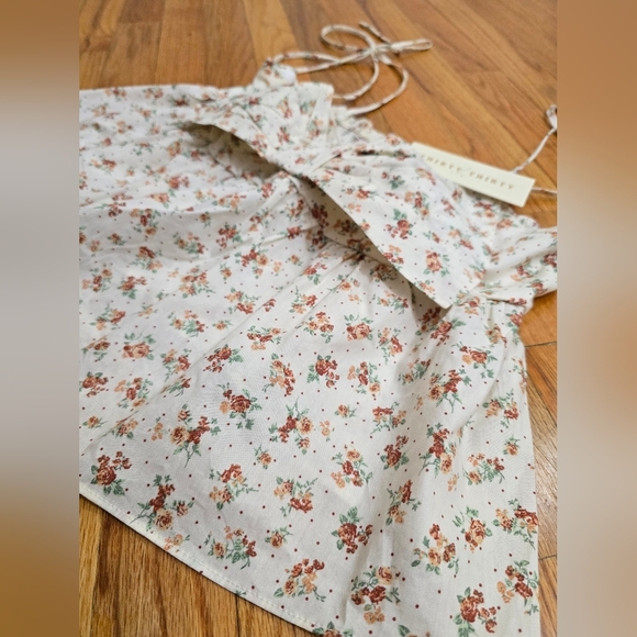 Floral Print Camisole with Bow Accent - Picture 7 of 9